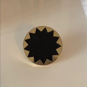 Black and Gold Ring